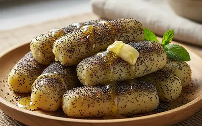 Potato dumplings with poppy seeds – Czech potato dumplings with poppy seeds and butter