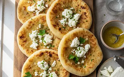 Moskole Podhalańskie z Masłem Czosnkowym i Bryndzą