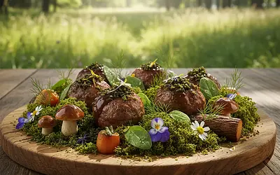 Forest Glades with Meatballs and Green Moss