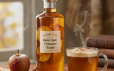 Aromatyczny Kordiał z Pieczonych Jabłek i Cynamonu