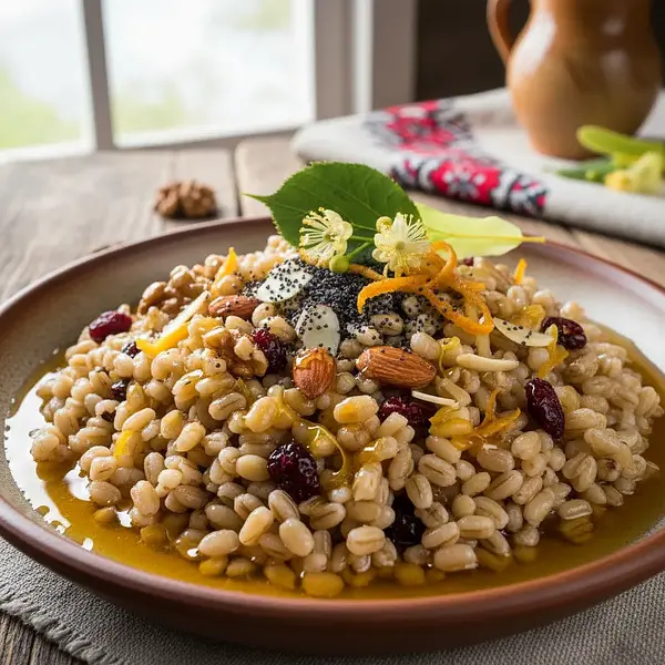 Podlaskian Kutia with Barley and Lime Honey