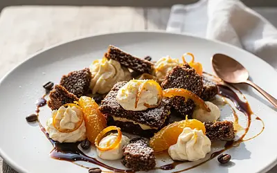 Tort Spartak z Nutą Pomarańczy i Kawy