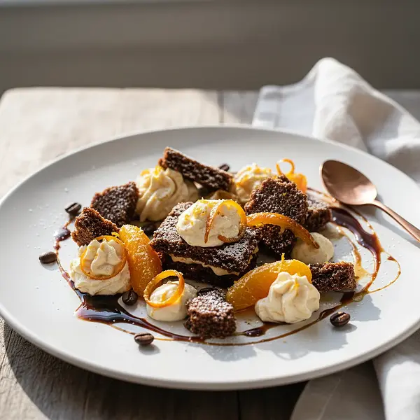 Tort Spartak z Nutą Pomarańczy i Kawy