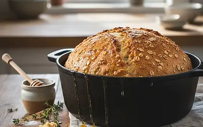 Buttermilk Honey-Oat Bread from the Pot