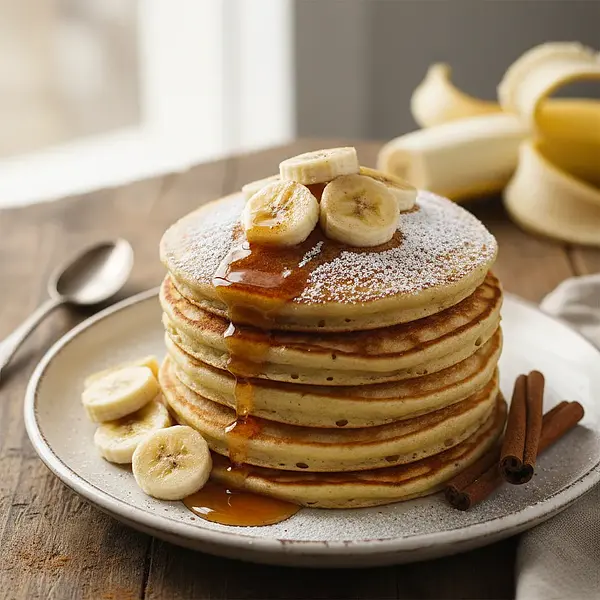 Fluffy Fit Banana Pancakes with a Hint of Cinnamon