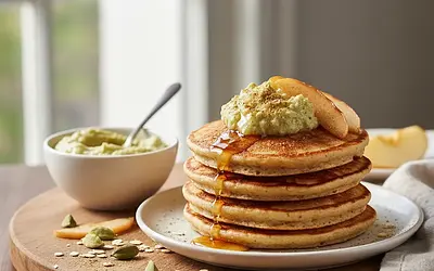 Podlasie Oat Fritters with Apple Sauce and a Hint of Cardamom