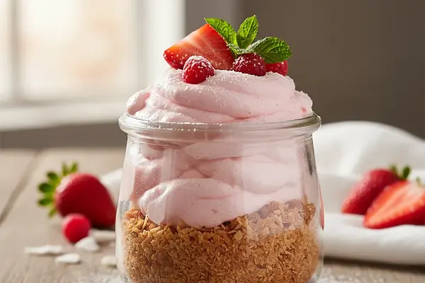 Truskawkowa Chmurka na Kokosowym Spodzie