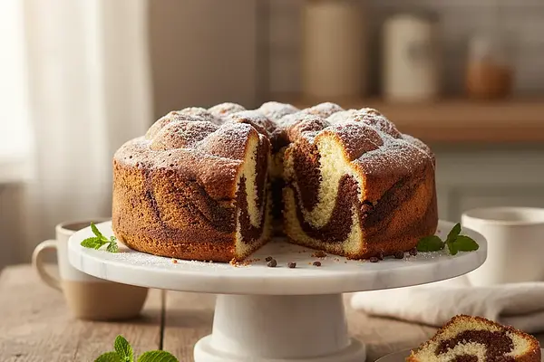 Babka Marmurkowa 'Puszysty Splot Wanilii i Czekolady'