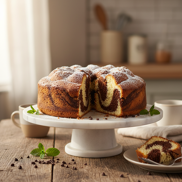 Marble Babka 'Fluffy Twist of Vanilla and Chocolate'