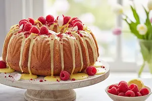 Spring Tulip Babka with a Hint of Lemon and Raspberry