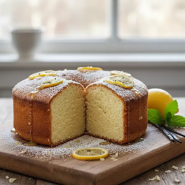Fluffy Genoise Sponge Cake with a Hint of Vanilla and Lemon