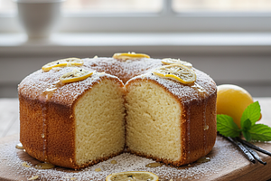 Fluffy Genoise Sponge Cake with a Hint of Vanilla and Lemon