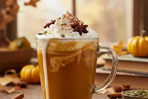 Aksamitne Dyniowe Latte z Korzenną Nutą