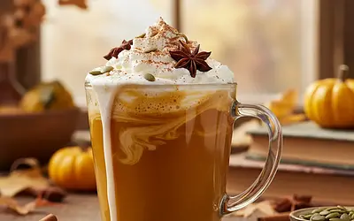 Aksamitne Dyniowe Latte z Korzenną Nutą