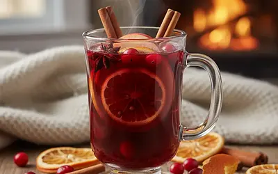 Spiced Apple-Cranberry Mulled Wine