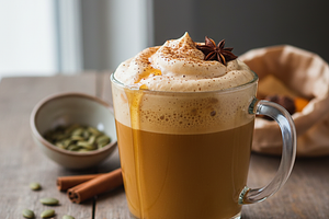 Korzenna Latte Dyniowa z Pianką Klonową