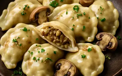 Pierogi z kapustą i grzybami