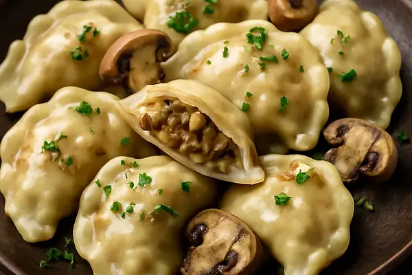 Pierogi z kapustą i grzybami
