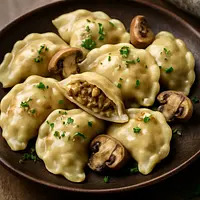 Pierogi z kapustą i grzybami