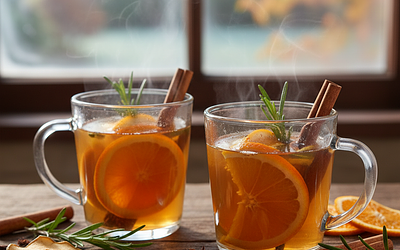 Korzenny Grzaniec Jabłkowy z Pomarańczą i Rozmarynem