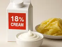 18% cream (optional)