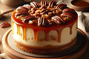 Pecan Caramel Cheesecake 'My Bakes' Style