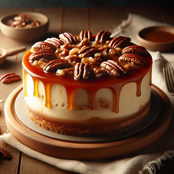 Pecan Caramel Cheesecake 'My Bakes' Style