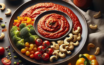 Progressive tomato-cashew sauce (vegan version, inspired by Jadłonomia)