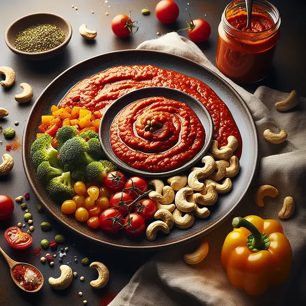 Postępowy sos pomidorowo-nerkowcowy (wersja wegańska, insp. Jadłonomia)