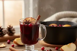Spiced Apple-Cranberry Mulled Wine