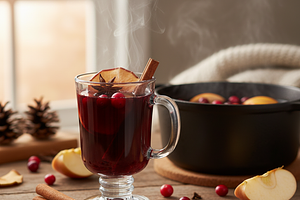Spiced Apple-Cranberry Mulled Wine