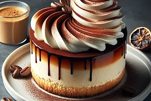 Basque Tiramisu Cheesecake (Burnt Creamy Espresso Wave)