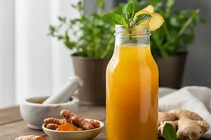 Golden Digestive Elixir with Turmeric and Ginger