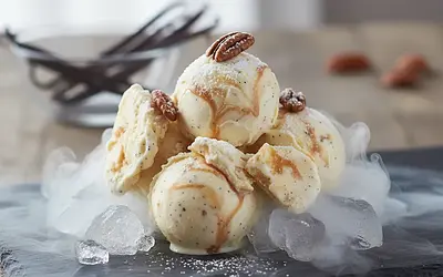 Instant Dry Ice Vanilla-Caramel Ice Cream