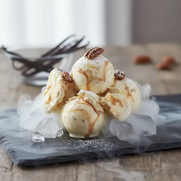 Instant Dry Ice Vanilla-Caramel Ice Cream