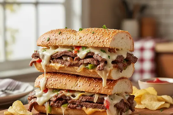 Domowa Kanapka Philly Cheesesteak 'Izagotuje Style'