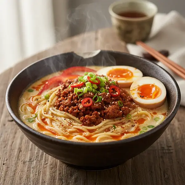 Creamy Miso Tantanmen with Spicy Pork