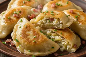 Old Polish Dumplings with Soul – with Filling Garnish