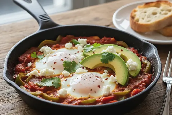 Jednoosobowa Shakshuka z Fetą i Awokado - Radość gotowania dla siebie