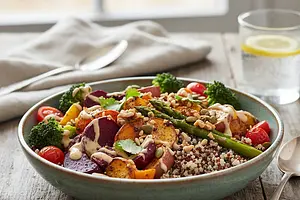 Balanced Power Bowl with Quinoa and Roasted Vegetables