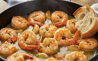 Juicy Shrimp in Butter-Garlic Sauce with the Secret to Perfect Thawing