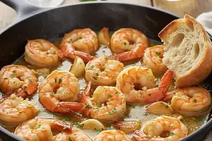Juicy Shrimp in Butter-Garlic Sauce with the Secret to Perfect Thawing
