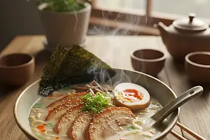 Homemade Tonkotsu Ramen with Crispy Chashu Bacon