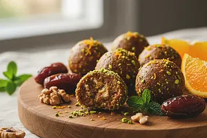 Nutty-Dakota Energy Balls with a Hint of Orange