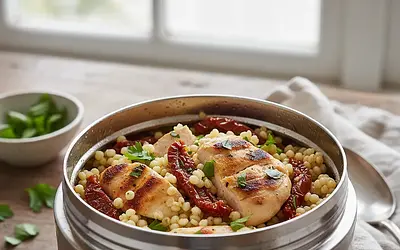 Thermal Pearl Couscous with Chicken and Sun-Dried Tomatoes