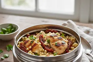 Thermal Pearl Couscous with Chicken and Sun-Dried Tomatoes
