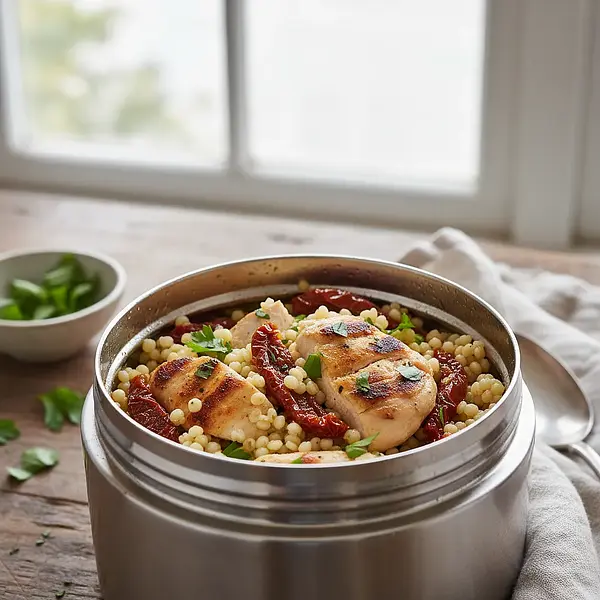 Thermal Pearl Couscous with Chicken and Sun-Dried Tomatoes