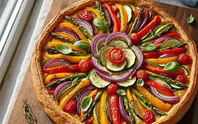 Tarta 'Plan Doskonały' z Sezonowymi Warzywami