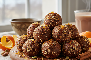 Korzenne Trufle Czekoladowe z Orzechami i Pomarańczą