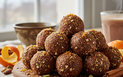Korzenne Trufle Czekoladowe z Orzechami i Pomarańczą